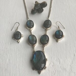 Labradorite 4 pc. Necklace Set- EUC!